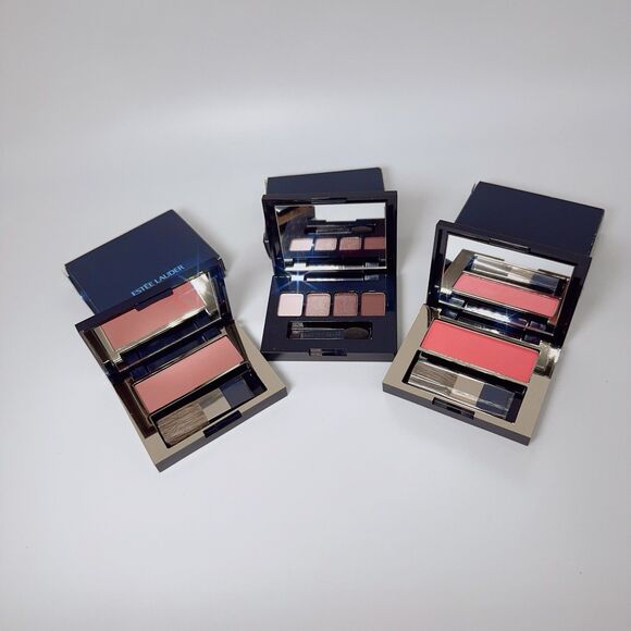 Estee Lauder Pure Color Envy Sculpturing Eye Shadow Blush w Brush 3pc Travel Set - Picture 1 of 10